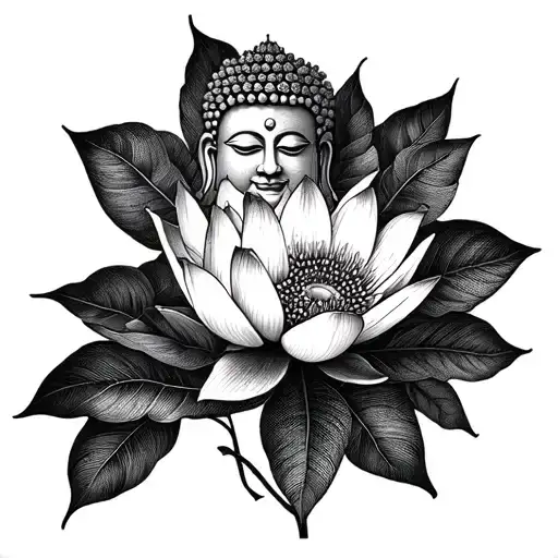 Buddha Lotus Flowers Buddhist Temple