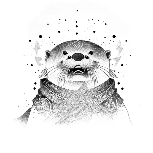Otter In Samurai Outfit