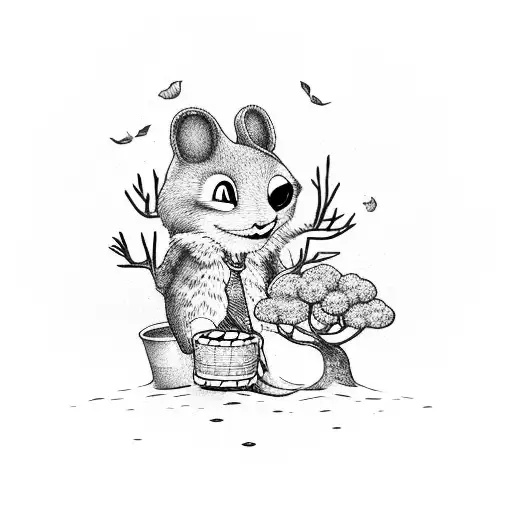 Symbolize Tree Friends Who Love Travel And Watch Movies