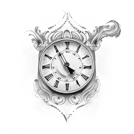 Clock With Date And Time In Roman Numerals