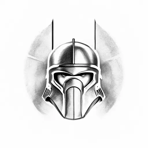 Spartan Soldier Helmet Symbolizing Strength