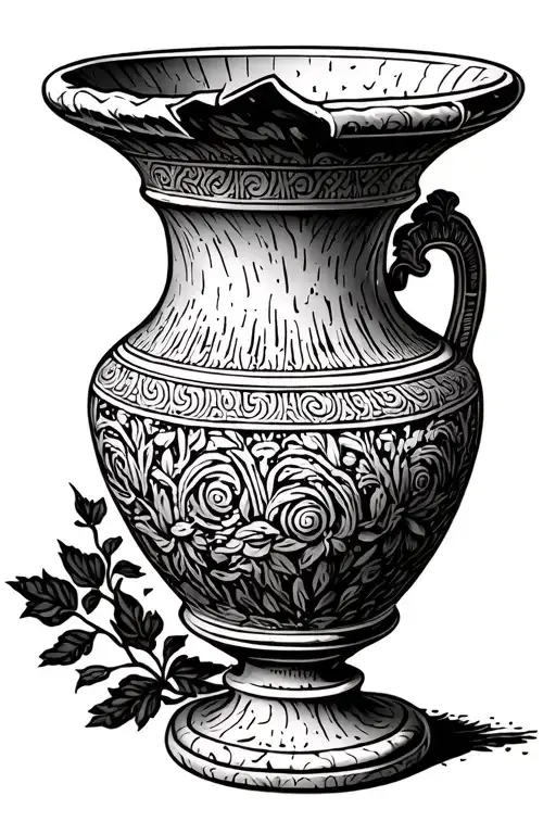 Ancient Greek Vase Broken