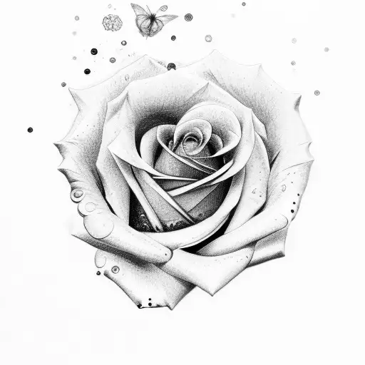 Full Rose With Galaxy