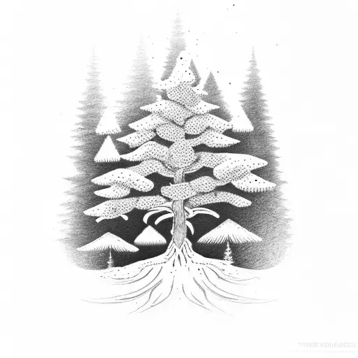 Pine Tree On A Stretcher