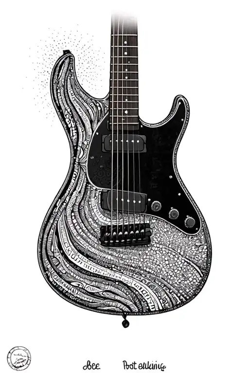 Guitar Strings With Names In The Strings Transforming