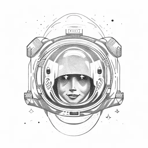 Astronaut Going Up In Space