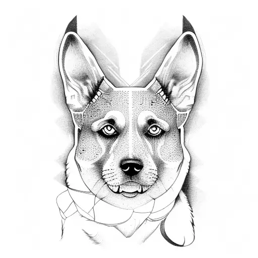 A Dog That Running In Mountain