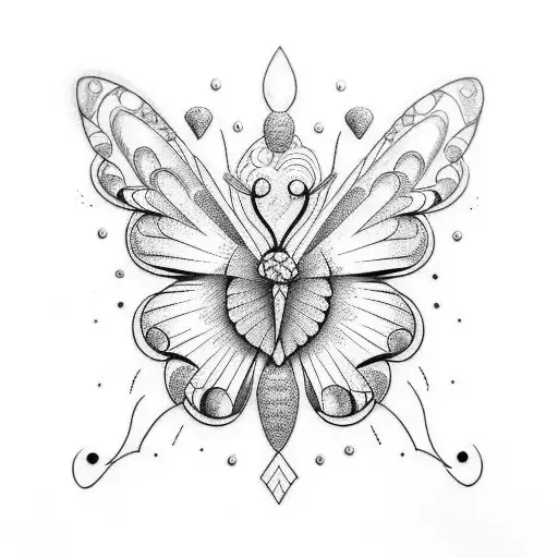 Disney Pocahontas Outline Butterfly