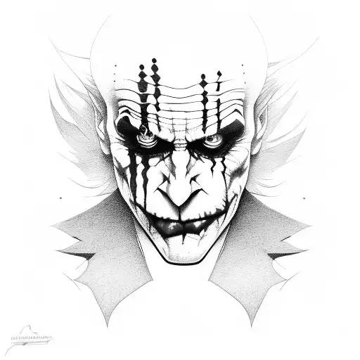 Joker From Batman Portret