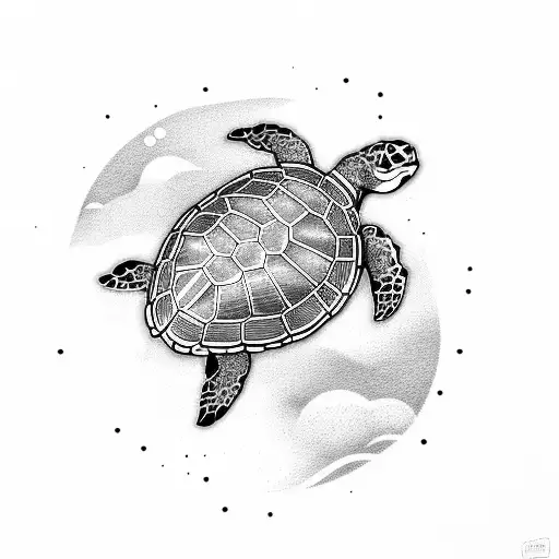 Turtle On A Bay With Initial L