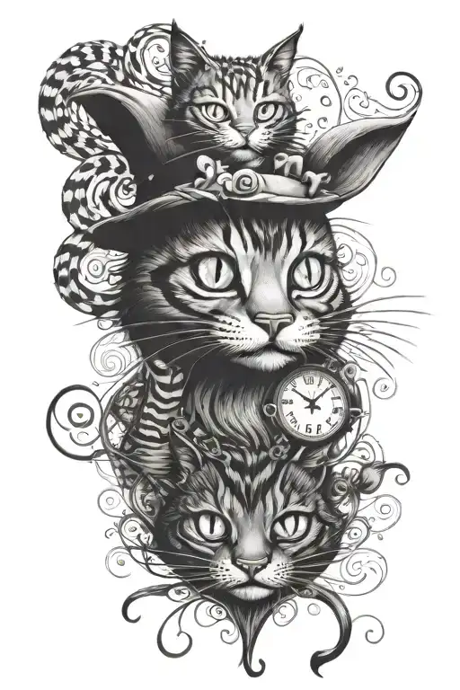 Alice In Wonderland And The Cheshire Cat