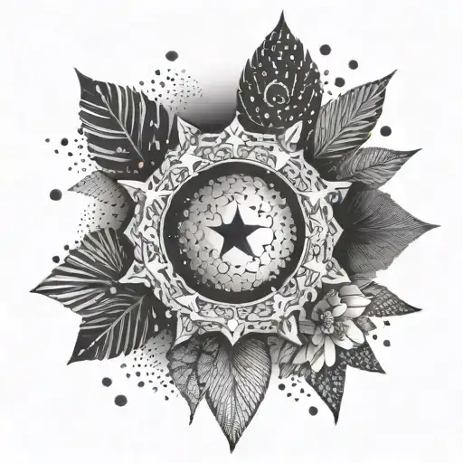 22 Combined With Background Shades And Stars