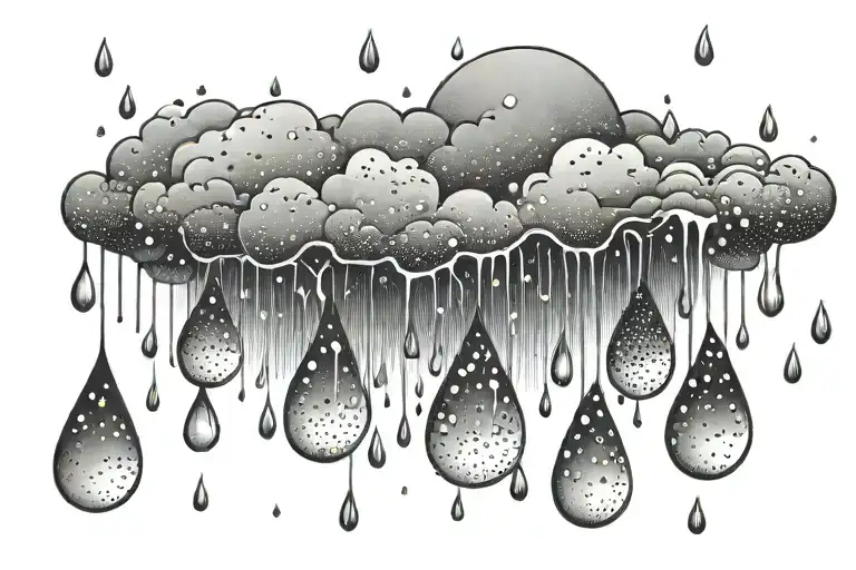 Raindrops From Cloud