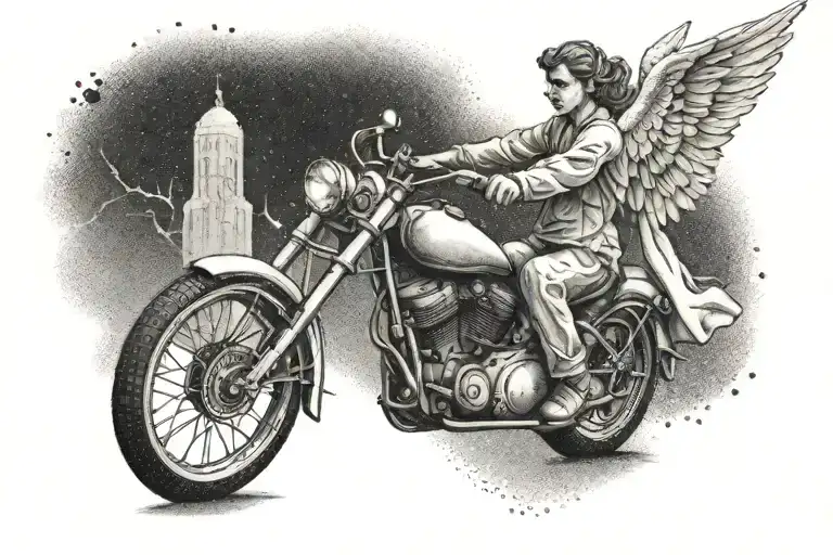 Angel On Bike