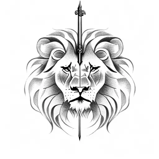 God Lion With Sword