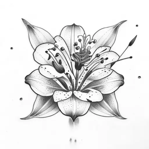 Lily Blossom With Stem