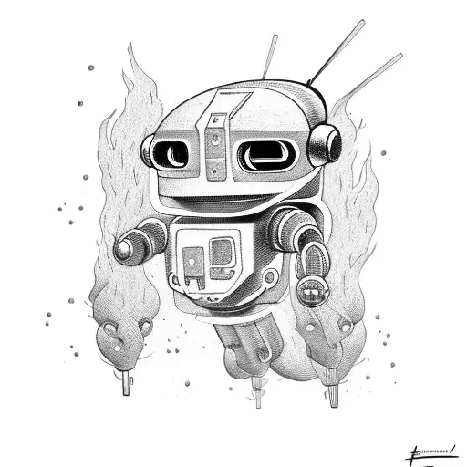 Robot On Fire