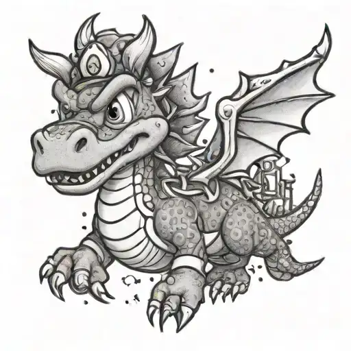 Mario Riding Spyro
