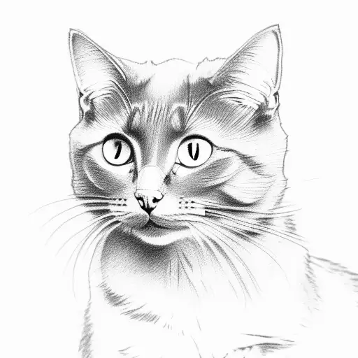 Grey Cat And Orange Cat