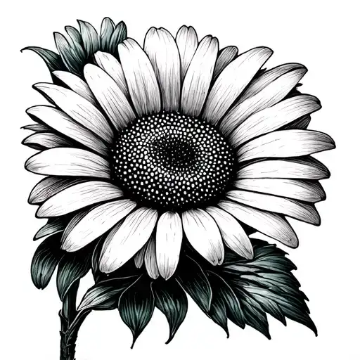 Dying Daisy Flower