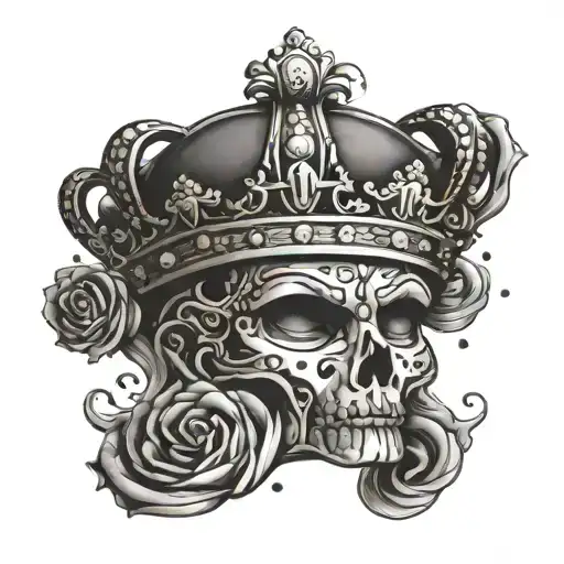 Queen Crown Of Latin Kings Gang Tatto
