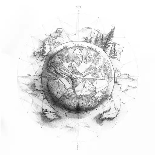 Atlas The God With Show The World You're There Written Around The Globe