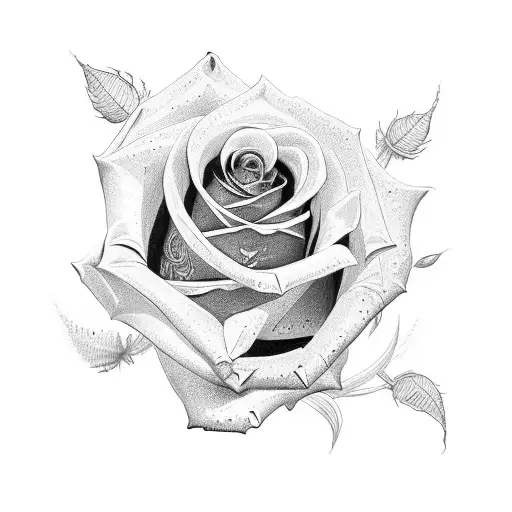 Rose Christian Cross