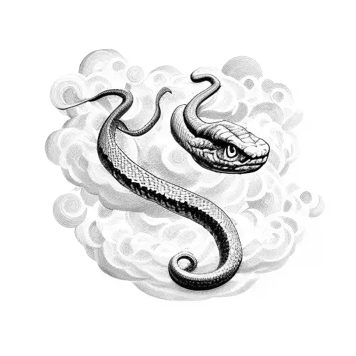 Snake With Cloud
