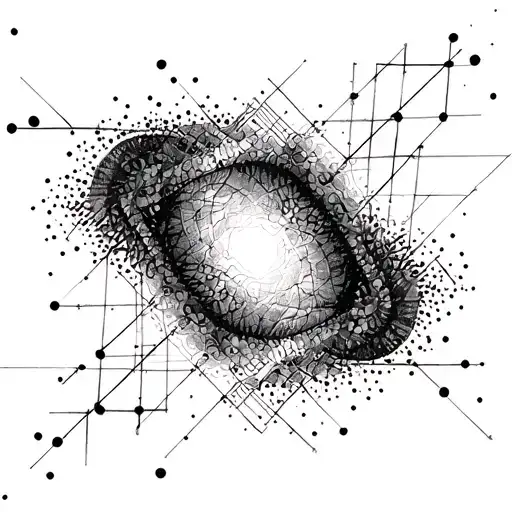 An Abstract Geometric Design Representing The Interconnectedness Of Pleasure And Addiction