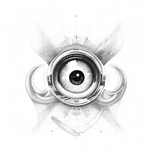 Aries In A Big Real Human Eye