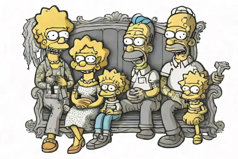 Simpsons Family Portrait