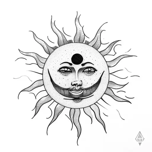 A Sun In Positive Air Mixed With A Moon In Negative Air