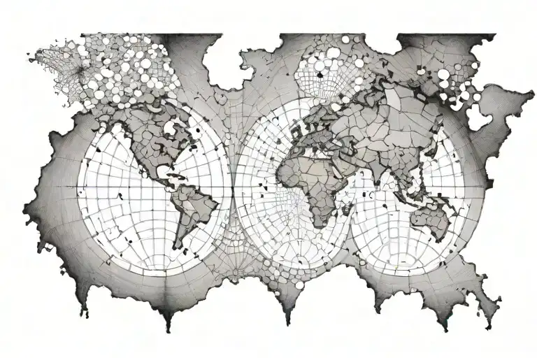 Map Coordinates Wrapped