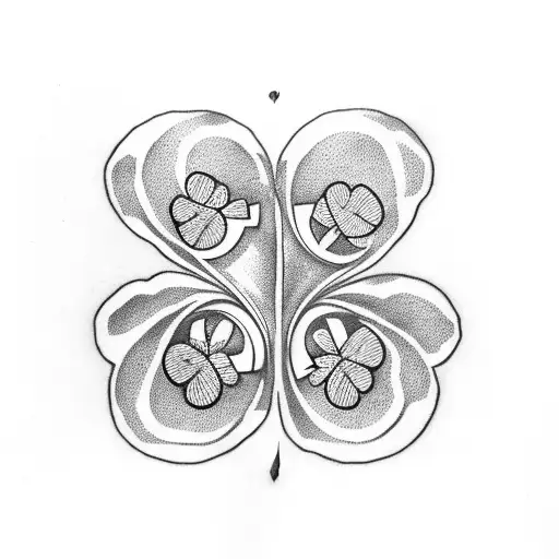 Four Leaf Clover Heart