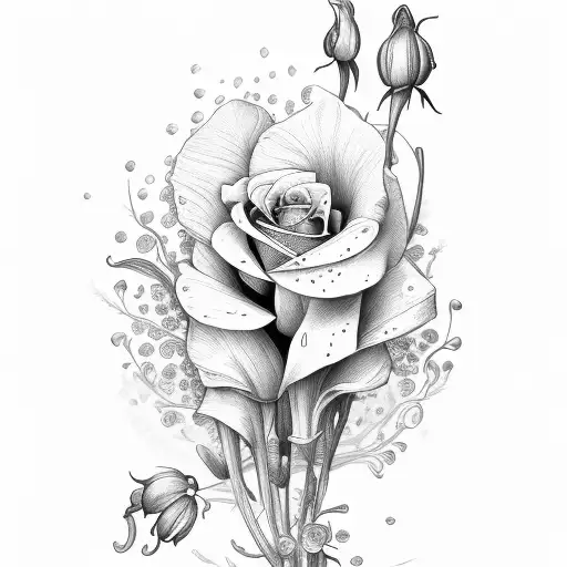 Wildflower Violet Rose Lily Of The Valley