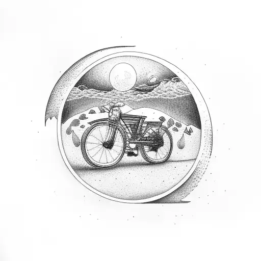 Bike With Moon