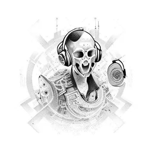 Music Sign With Guitar