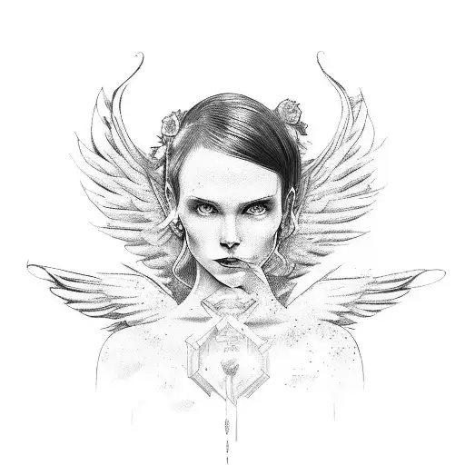 Dead Mom With Angel Wings