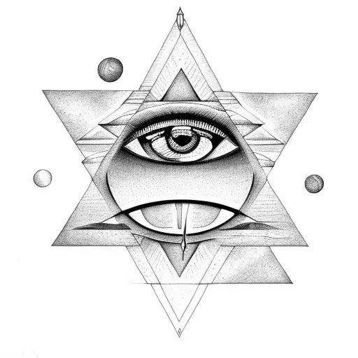 Pyramid With Eye As A Sun