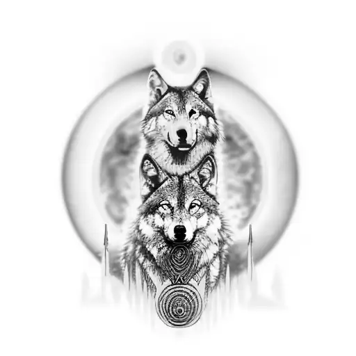 Dmt Wolf Meditating In Lost Time And Space