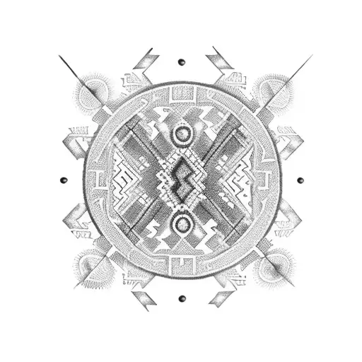 A Mesmerizing Hmong-inspired Hourglass With Intricate Dotwork