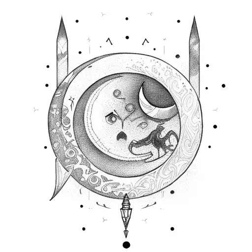 Magic Wand With Moon