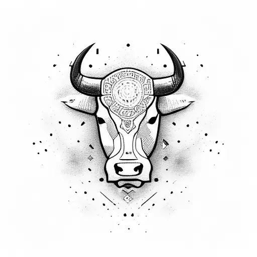 Bull Pictogram Picutere Symbol Third Eye