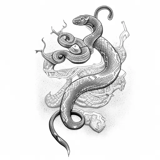 Snake And Bloody Heart