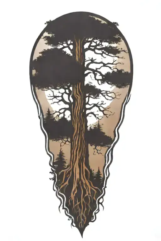 Redwood Tree Roots Reaching Deep