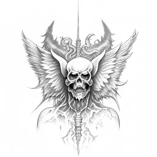 Full Back Angels Demons Right Wrong Heaven Hell