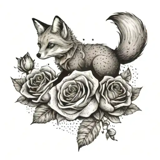 Little Prince And The Fox And The Rose