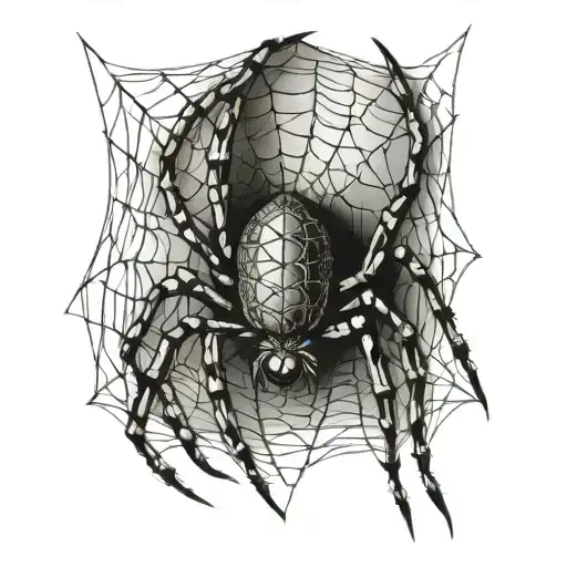 Spider With An Eye On The Web Sack