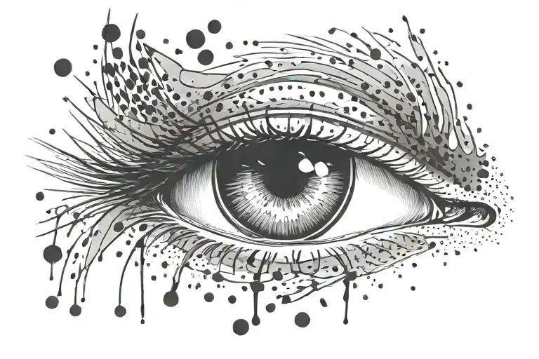 A Vertical Slash Scar Spilling Little Eyes From Inside