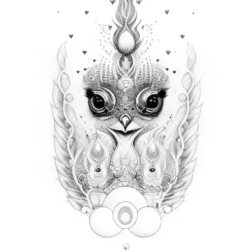 Stairway To Heaven With Peacock Flying Over